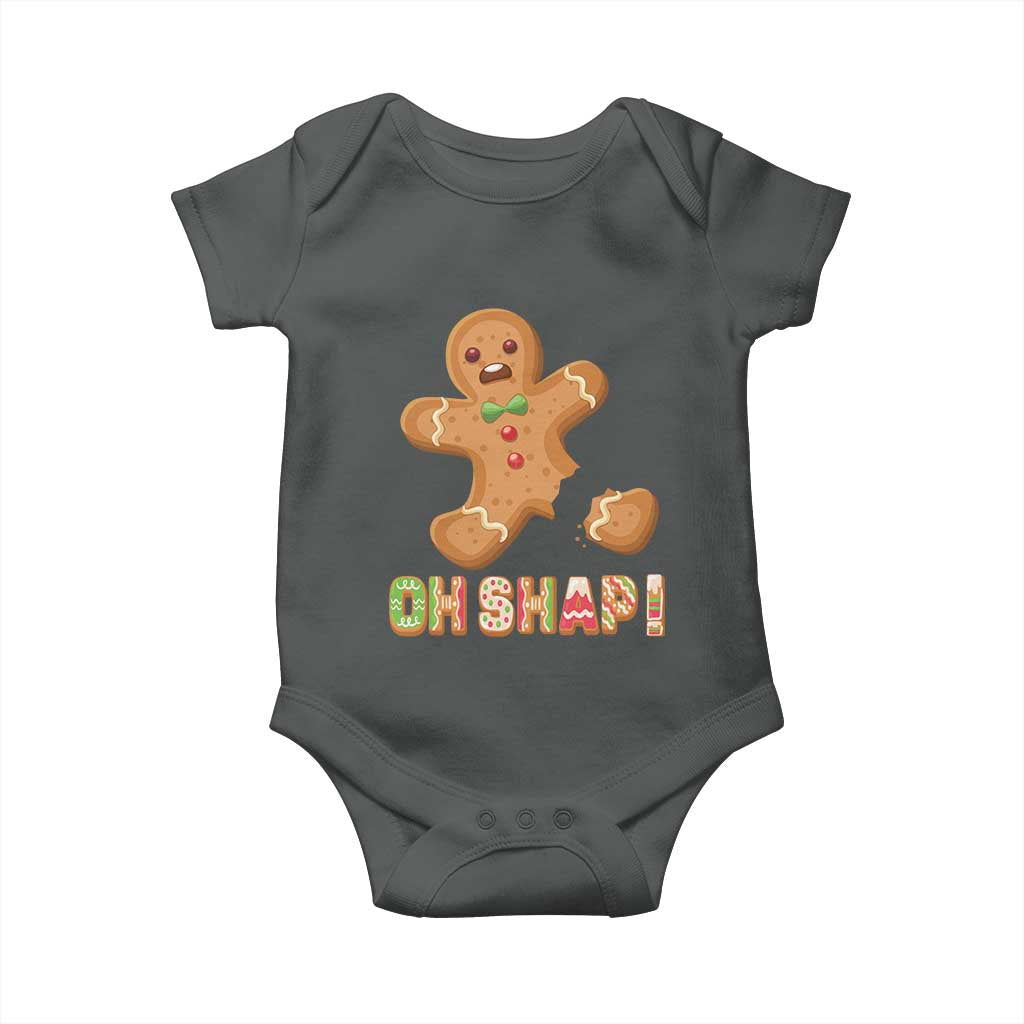 Funny Christmas Gingerbread Baby Onesie Oh Snap Cookie Baking