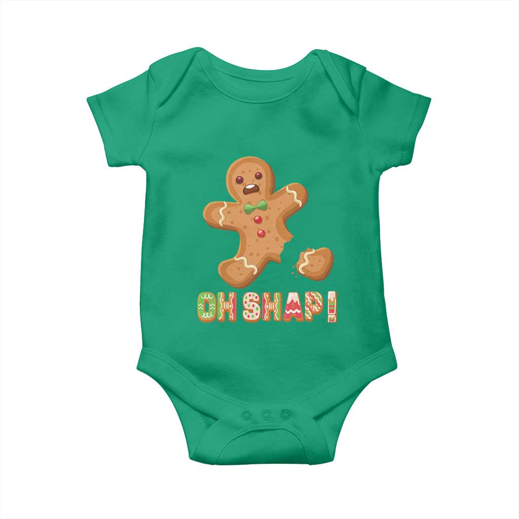 Funny Christmas Gingerbread Baby Onesie Oh Snap Cookie Baking
