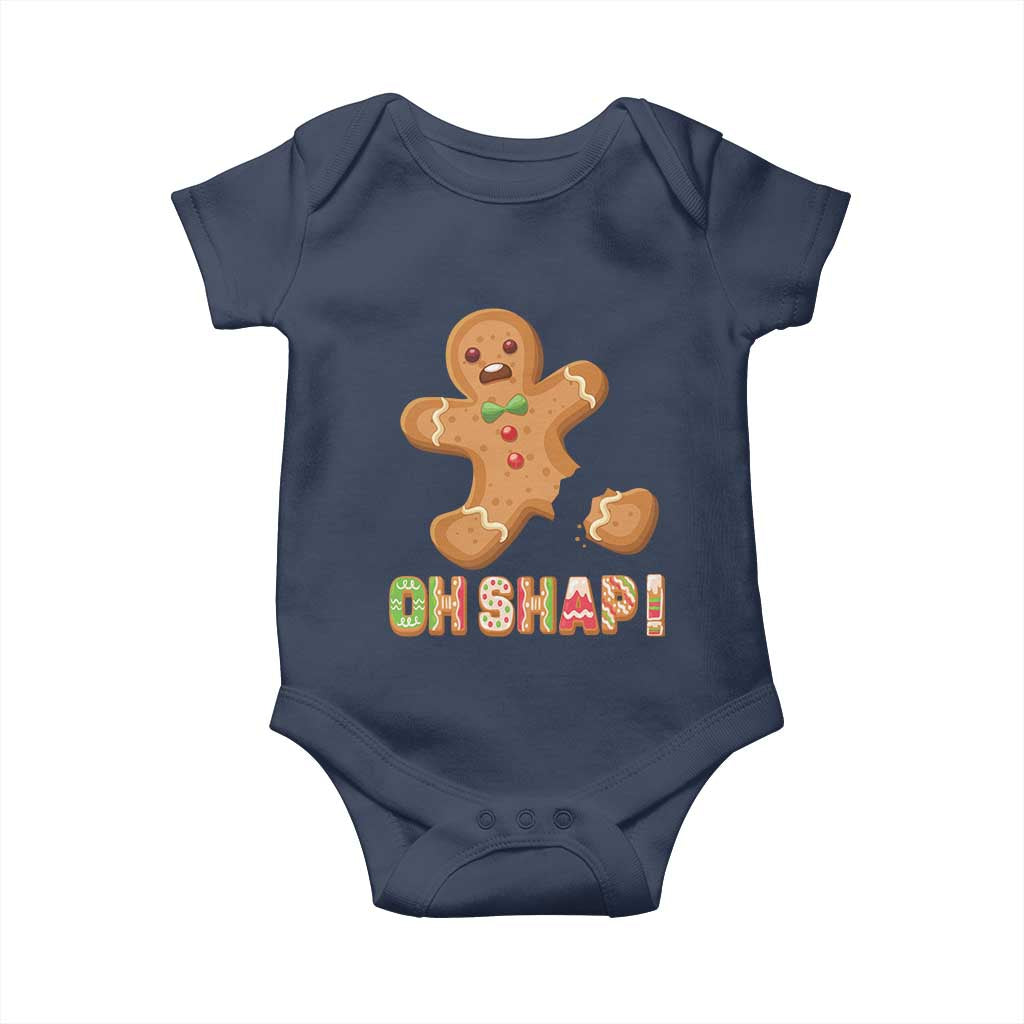 Funny Christmas Gingerbread Baby Onesie Oh Snap Cookie Baking