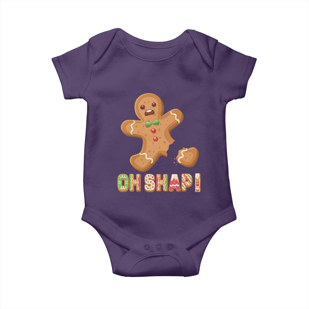 Funny Christmas Gingerbread Baby Onesie Oh Snap Cookie Baking