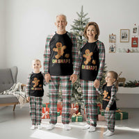 Funny Xmas Gingerbread Plaid Pajama Set Oh Snap Cookie Baking - Wonder Print Shop
