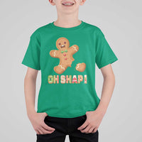Funny Christmas Gingerbread T Shirt For Kid Oh Snap Cookie Baking - Wonder Print Shop