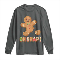 Funny Christmas Gingerbread Long Sleeve Shirt Oh Snap Cookie Baking