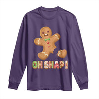 Funny Christmas Gingerbread Long Sleeve Shirt Oh Snap Cookie Baking