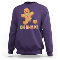 Funny Christmas Gingerbread Sweatshirt Oh Snap Cookie Baking - Wonder Print Shop