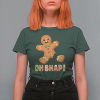 Funny Christmas Gingerbread T Shirt For Women Oh Snap Cookie Baking - Wonder Print Shop