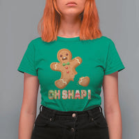 Funny Christmas Gingerbread T Shirt For Women Oh Snap Cookie Baking - Wonder Print Shop