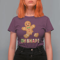 Funny Christmas Gingerbread T Shirt For Women Oh Snap Cookie Baking - Wonder Print Shop