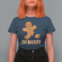 Funny Christmas Gingerbread T Shirt For Women Oh Snap Cookie Baking - Wonder Print Shop