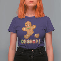 Funny Christmas Gingerbread T Shirt For Women Oh Snap Cookie Baking - Wonder Print Shop