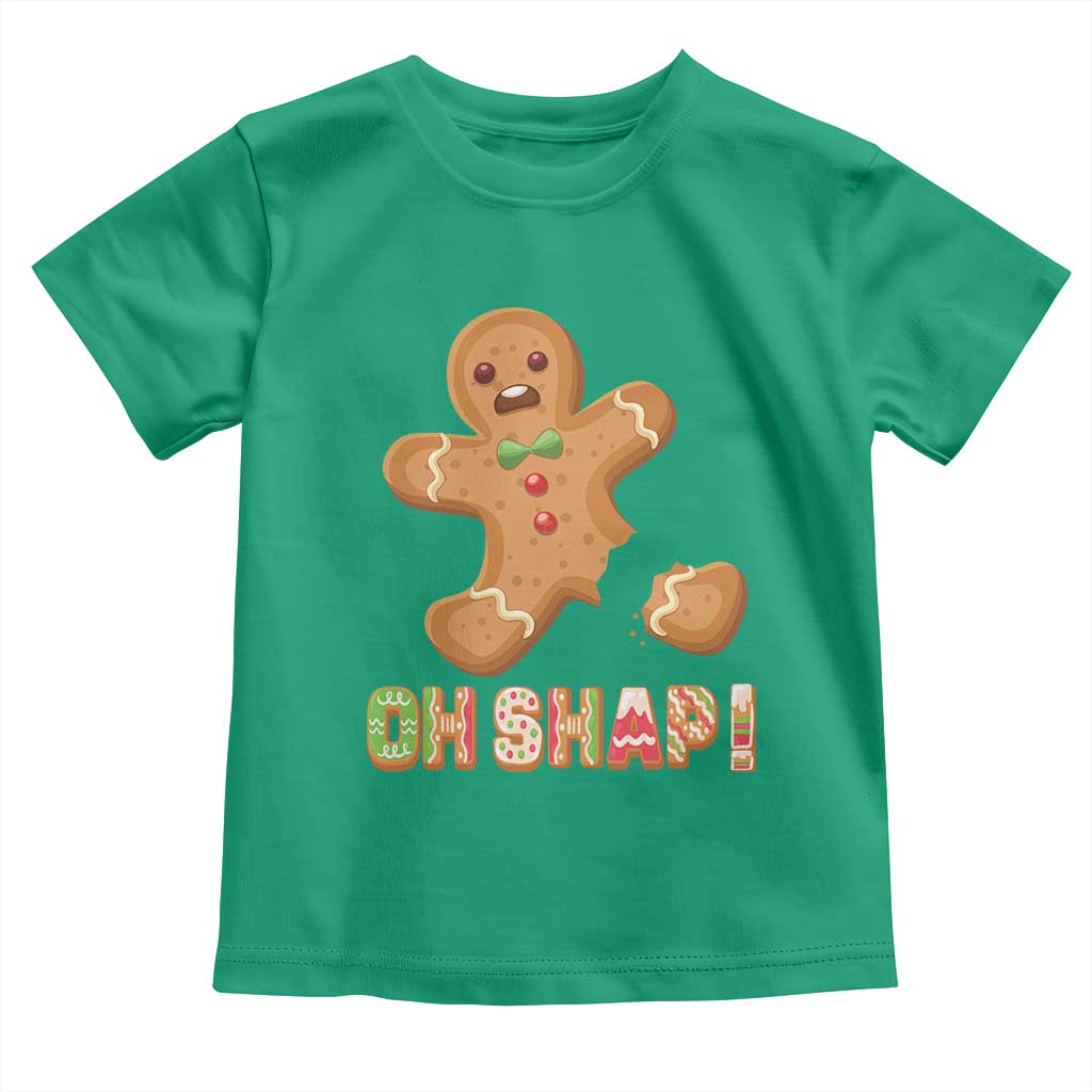 Funny Christmas Gingerbread Toddler T Shirt Oh Snap Cookie Baking