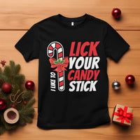 Funny Christmas T Shirt I Like To Lick Your Candy Stick - Wonder Print Shop
