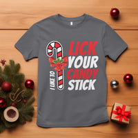 Funny Christmas T Shirt I Like To Lick Your Candy Stick - Wonder Print Shop
