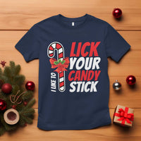 Funny Christmas T Shirt I Like To Lick Your Candy Stick - Wonder Print Shop