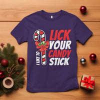 Funny Christmas T Shirt I Like To Lick Your Candy Stick - Wonder Print Shop