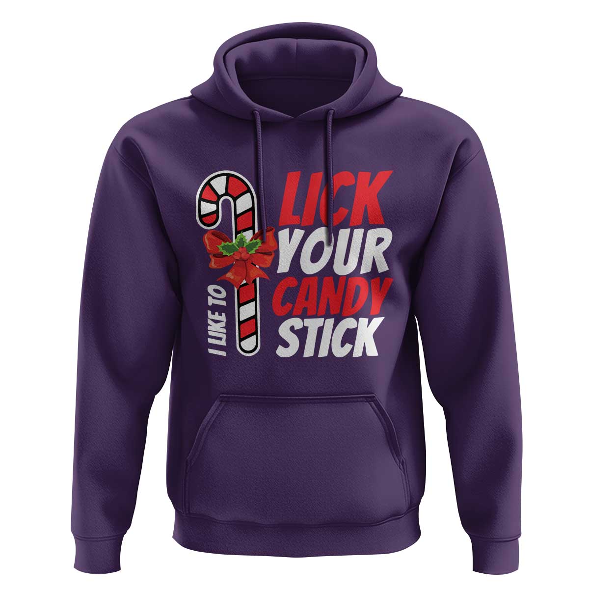 Funny Christmas Hoodie I Like To Lick Your Candy Stick