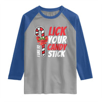 Funny Christmas Raglan Shirt I Like To Lick Your Candy Stick - Wonder Print Shop