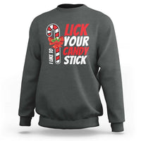 Funny Christmas Sweatshirt I Like To Lick Your Candy Stick - Wonder Print Shop