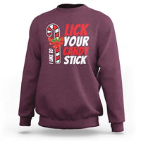 Funny Christmas Sweatshirt I Like To Lick Your Candy Stick - Wonder Print Shop