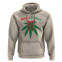 Funny Weed Christmas Hoodie Mistlestoned Mistletoe Led Lights