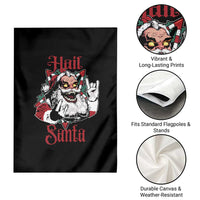 Hail Santa Heavy Metal Christmas Garden Flag Krampus Xmas Rock & Roll - Wonder Print Shop