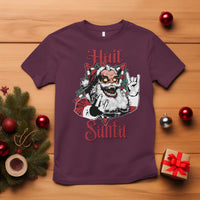 Hail Santa Heavy Metal Christmas T Shirt Krampus Xmas Rock & Roll - Wonder Print Shop