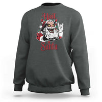 Hail Santa Heavy Metal Christmas Sweatshirt Krampus Xmas Rock & Roll - Wonder Print Shop