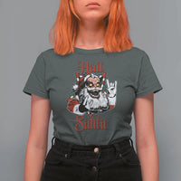Hail Santa Heavy Metal Christmas T Shirt For Women Krampus Xmas Rock & Roll - Wonder Print Shop