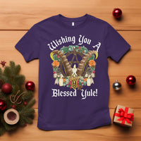 Wishing You A Blessed Yule T Shirt Yule Goat Pagan - Wonder Print Shop