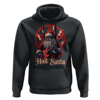 Funny Christmas Hail Santa Hoodie Sleigher Heavy Metal Xmas