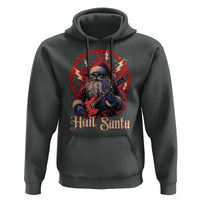 Funny Christmas Hail Santa Hoodie Sleigher Heavy Metal Xmas