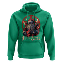 Funny Christmas Hail Santa Hoodie Sleigher Heavy Metal Xmas