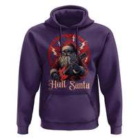 Funny Christmas Hail Santa Hoodie Sleigher Heavy Metal Xmas