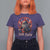 Funny Christmas Hail Santa T Shirt For Women Sleigher Heavy Metal Xmas - Wonder Print Shop