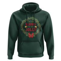 Funny Weed Christmas Hoodie Tis The Season To Be Jolly Xmas Wreath