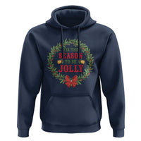Funny Weed Christmas Hoodie Tis The Season To Be Jolly Xmas Wreath