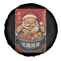 Santa Eating Ramen Noodles Japanese Christmas Spare Tire Cover - Wonder Print Shop