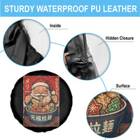 Santa Eating Ramen Noodles Japanese Christmas Spare Tire Cover - Wonder Print Shop
