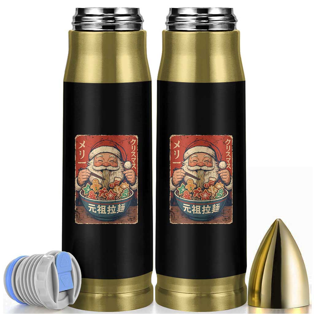 Santa Eating Ramen Noodles Japanese Christmas Bullet Tumbler - Wonder Print Shop