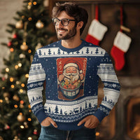 Santa Eating Ramen Noodles Japanese Xmas Ugly Christmas Sweater - Wonder Print Shop
