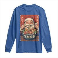 Santa Eating Ramen Noodles Japanese Christmas Long Sleeve Shirt - Wonder Print Shop