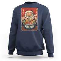 Santa Eating Ramen Noodles Japanese Christmas Sweatshirt - Wonder Print Shop