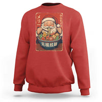 Santa Eating Ramen Noodles Japanese Christmas Sweatshirt - Wonder Print Shop