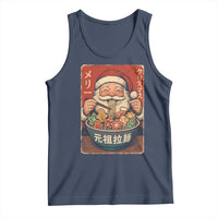 Santa Eating Ramen Noodles Japanese Christmas Tank Top - Wonder Print Shop