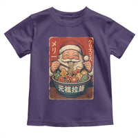 Santa Eating Ramen Noodles Japanese Christmas Toddler T Shirt - Wonder Print Shop