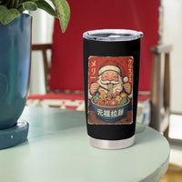 Santa Eating Ramen Noodles Japanese Christmas Tumbler Cup - Wonder Print Shop