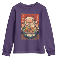 Santa Eating Ramen Noodles Japanese Christmas Youth Sweatshirt - Wonder Print Shop