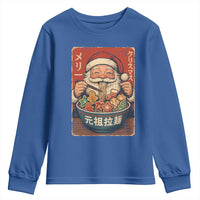 Santa Eating Ramen Noodles Japanese Christmas Youth Sweatshirt - Wonder Print Shop