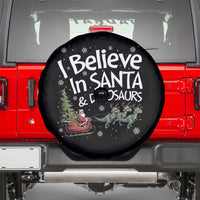 Funny Christmas Dino Spare Tire Cover I Believe In Santa And Dinosaur - Wonder Print Shop