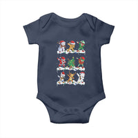 Dabbing Santa Elf Friends Christmas Light Baby Onesie - Wonder Print Shop